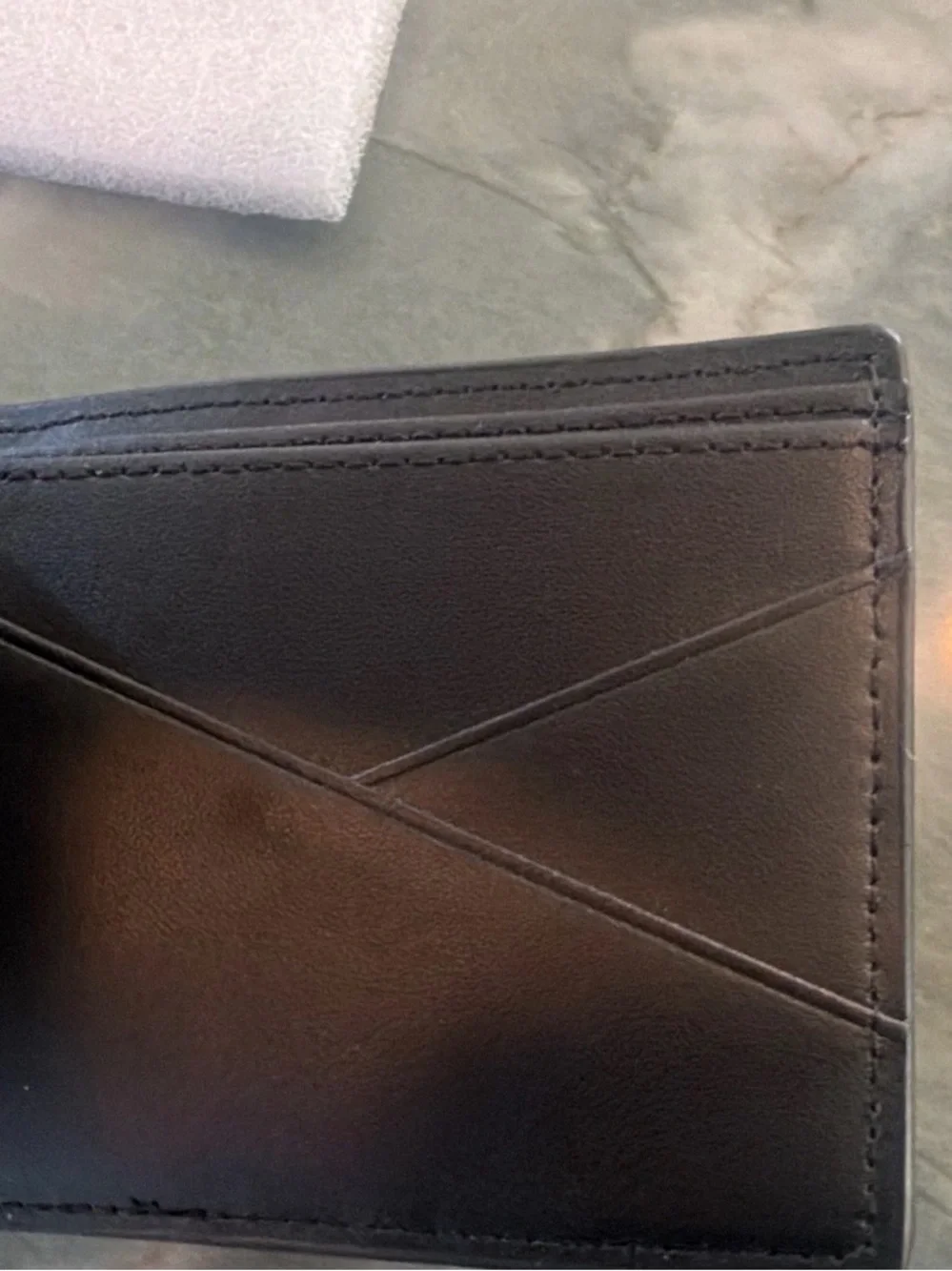 Louis Vuitton Dark Brown Monogram Embossed Card Holder
